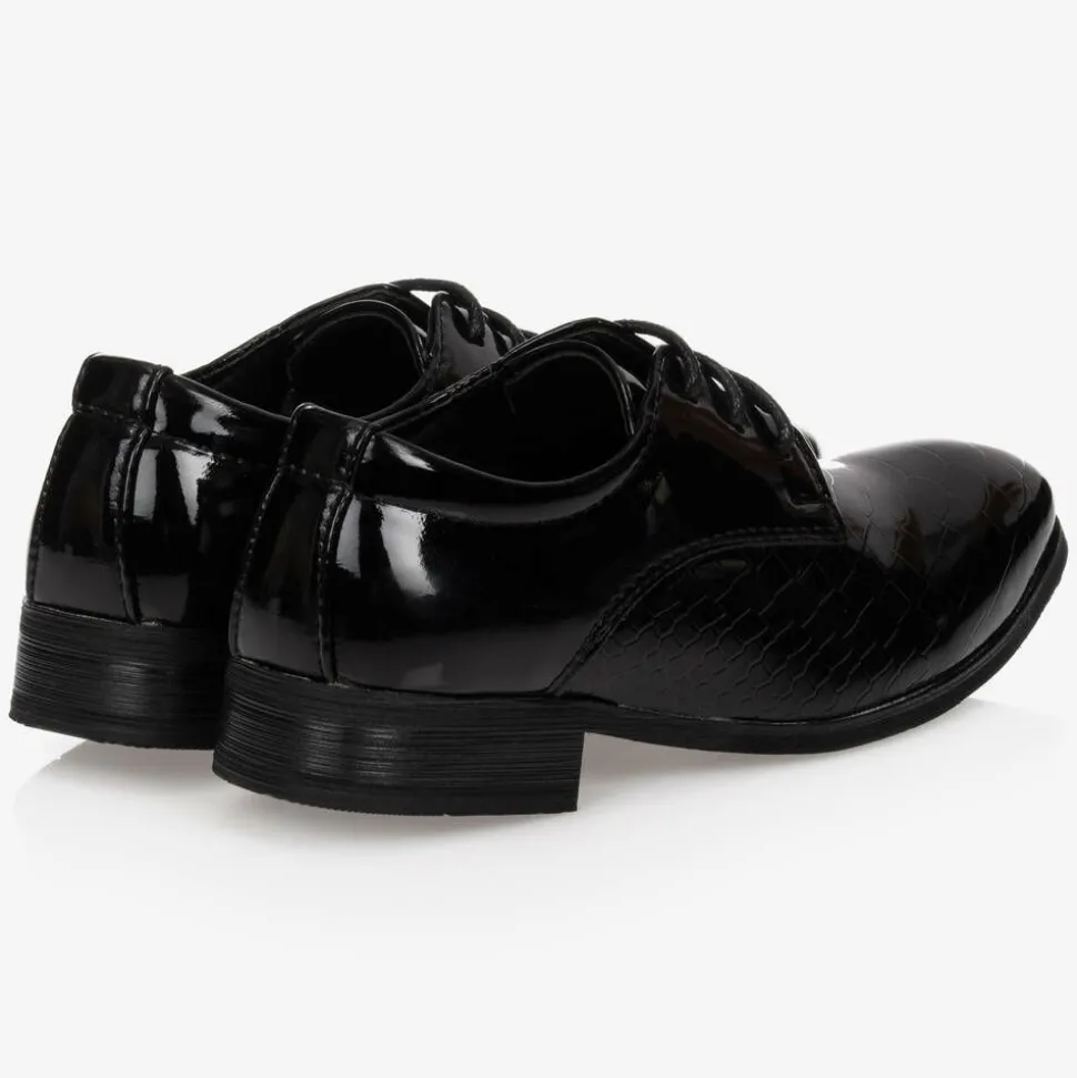 Boys Black Patent Shoes