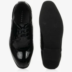 Boys Black Patent Shoes