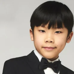 Boys Black Silk Bow Tie