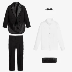Boys Black Tuxedo Suit