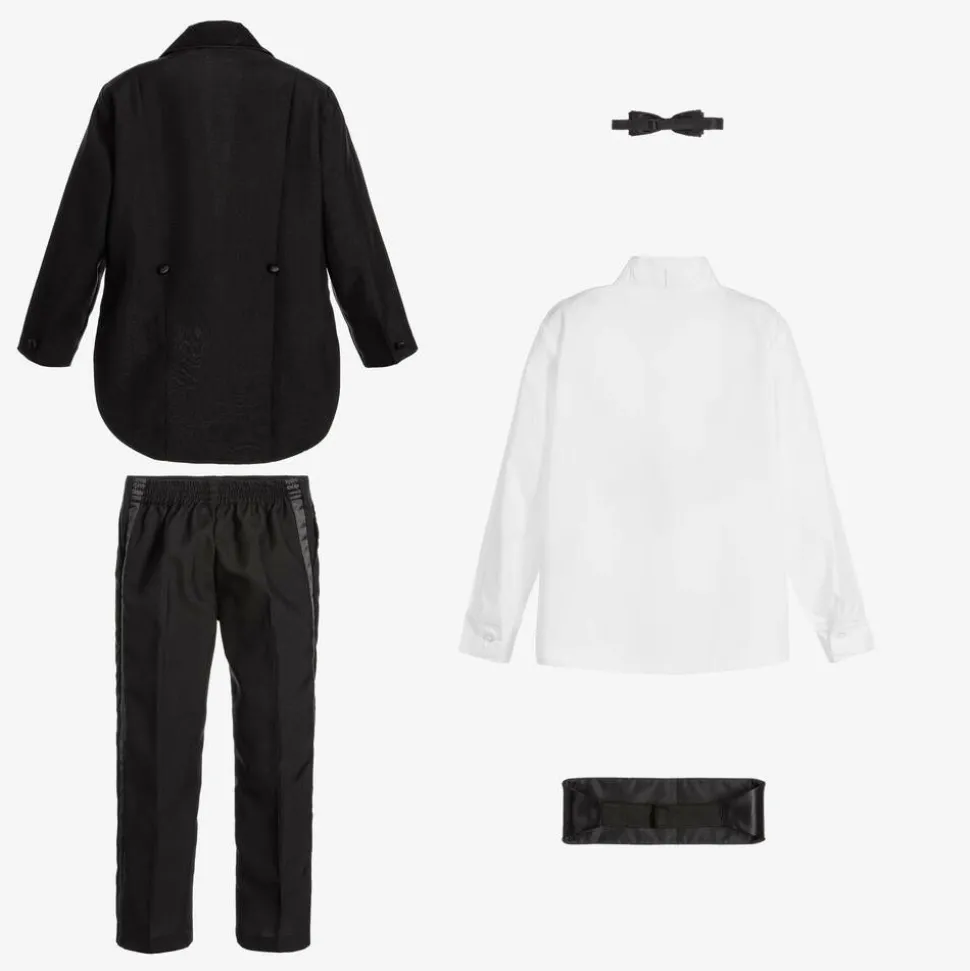 Boys Black Tuxedo Suit