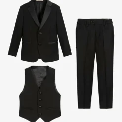 Boys Black Tuxedo Suit