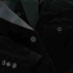 Boys Black Velvet Suit