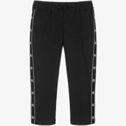 Boys Black Wool DG Trousers
