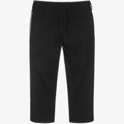 Boys Black Wool DG Trousers