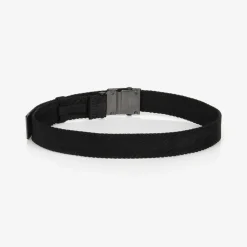 Boys Black Woven Belt