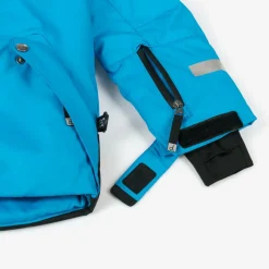 Boys Blue & Black Snowsuit & Snood Set