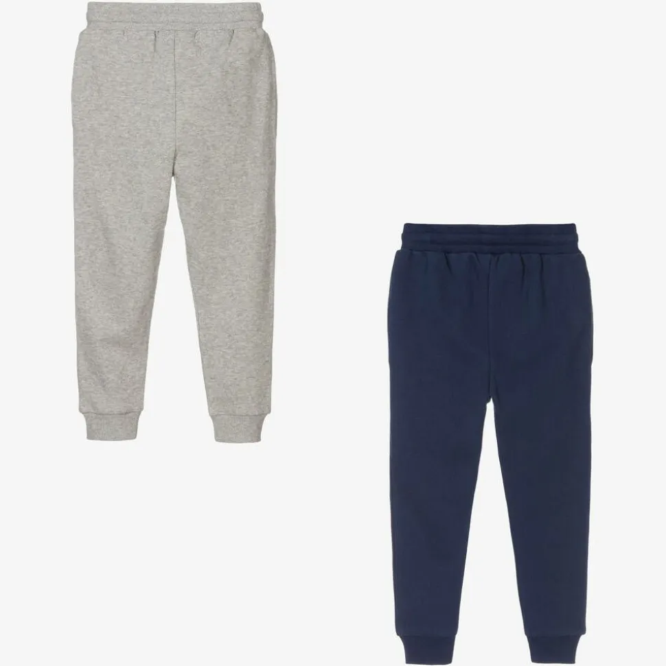 Boys Blue & Grey Organic Joggers (2 Pack)