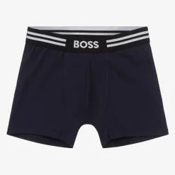 Boys Blue & Red Boxer Shorts (2 Pack)