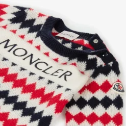 Boys Blue & Red Wool Knit Sweater