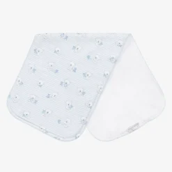 Boys Blue Beary Best Friends Burp Cloth (48cm)