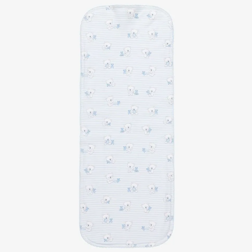 Boys Blue Beary Best Friends Burp Cloth (48cm)