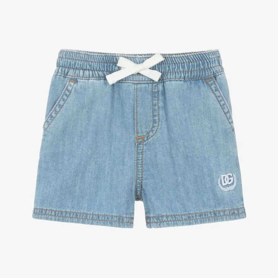 Boys Blue Chambray DG Shorts