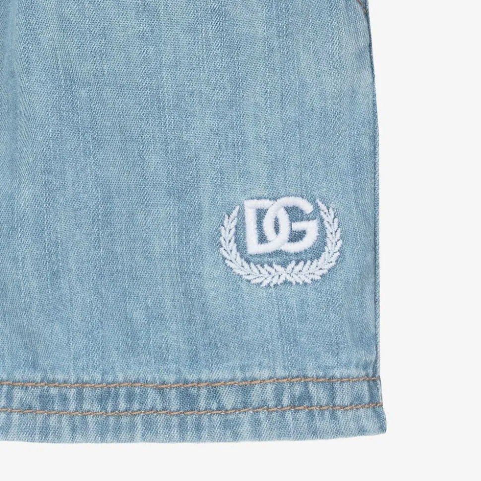 Boys Blue Chambray DG Shorts