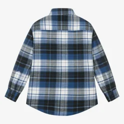 Boys Blue Checked Cotton Shirt