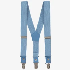 Boys Blue Clip-On Braces