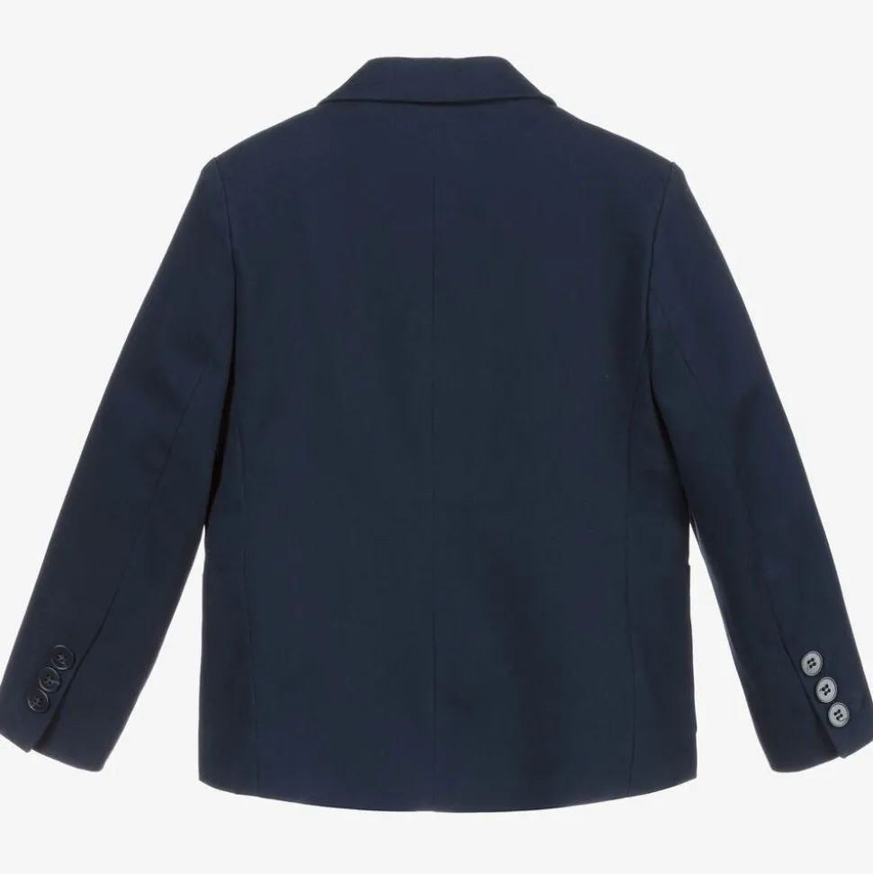 Boys Blue Cotton Blazer