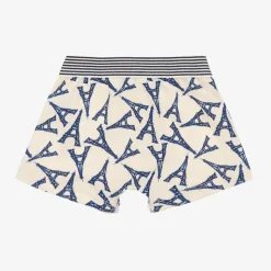 Boys Blue Cotton Boxer Shorts (3 Pack)