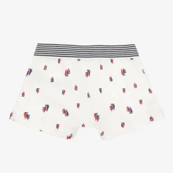 Boys Blue Cotton Boxer Shorts (2 Pack)