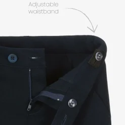 Boys Blue Cotton Chino Trousers