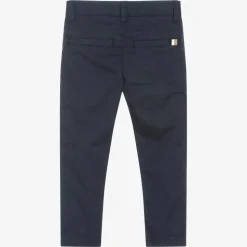 Boys Blue Cotton Chino Trousers