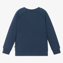 Boys Blue Cotton Crocodile Sweatshirt