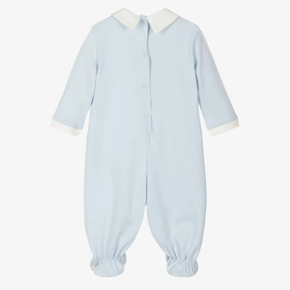 Boys Blue Cotton Disney Babygrow