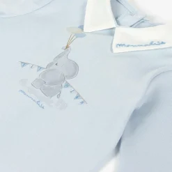 Boys Blue Cotton Disney Babygrow