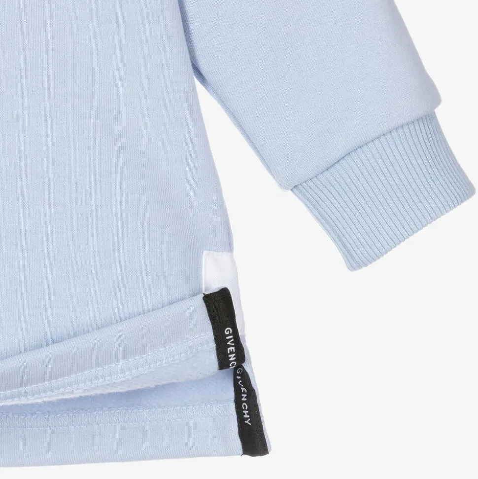 Boys Blue Cotton 4G Rugby Shirt