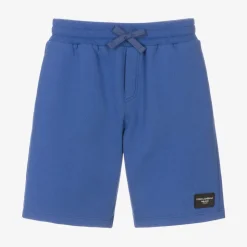 Boys Blue Cotton Jersey Shorts