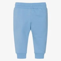 Boys Blue Cotton Joggers