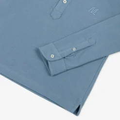 Boys Blue Cotton Polo Shirt