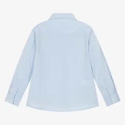 Boys Blue Cotton Shirt