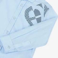 Boys Blue Cotton Shirt