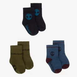 Boys Blue Cotton Socks (3 Pack)