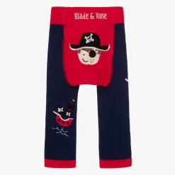 Boys Blue Cotton Tim The Pirate Leggings
