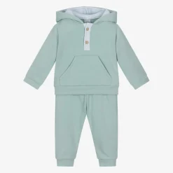 Boys Blue Cotton Tracksuit