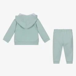 Boys Blue Cotton Tracksuit