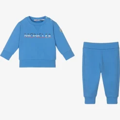 Boys Blue Cotton Tracksuit