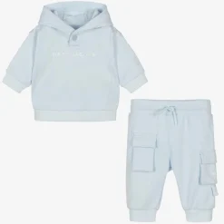 Boys Blue Cotton Tracksuit