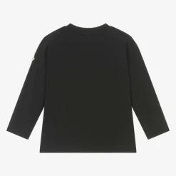 Boys Blue Cotton Tricolour Logo Top