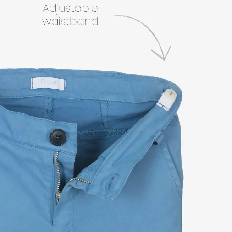 Boys Blue Cotton Trouser Set