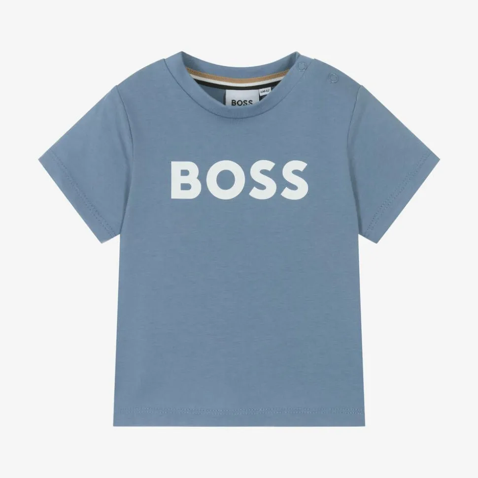 Boys Blue Cotton T-Shirt