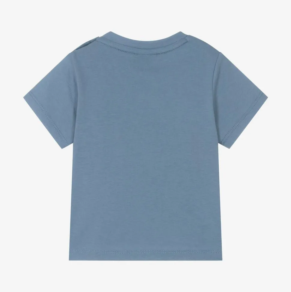 Boys Blue Cotton T-Shirt