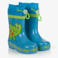 Boys Blue Crocodile Rain Boots