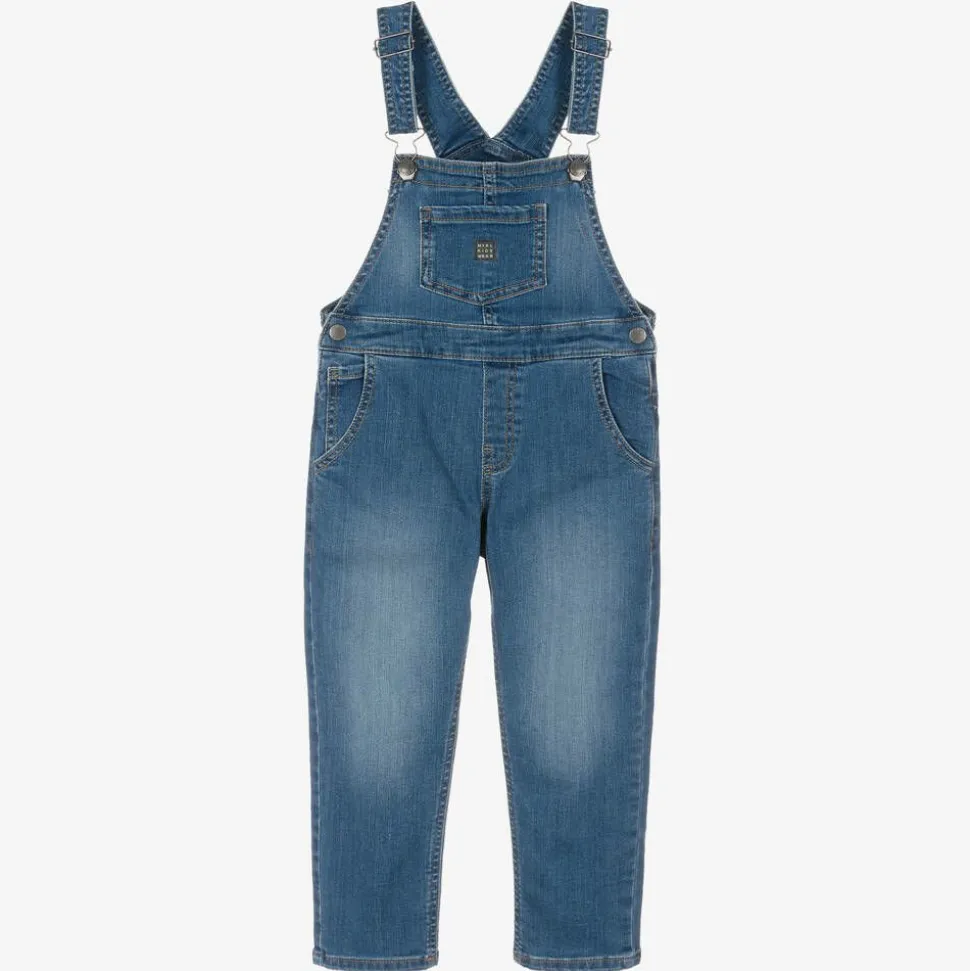 Boys Blue Denim Dungarees