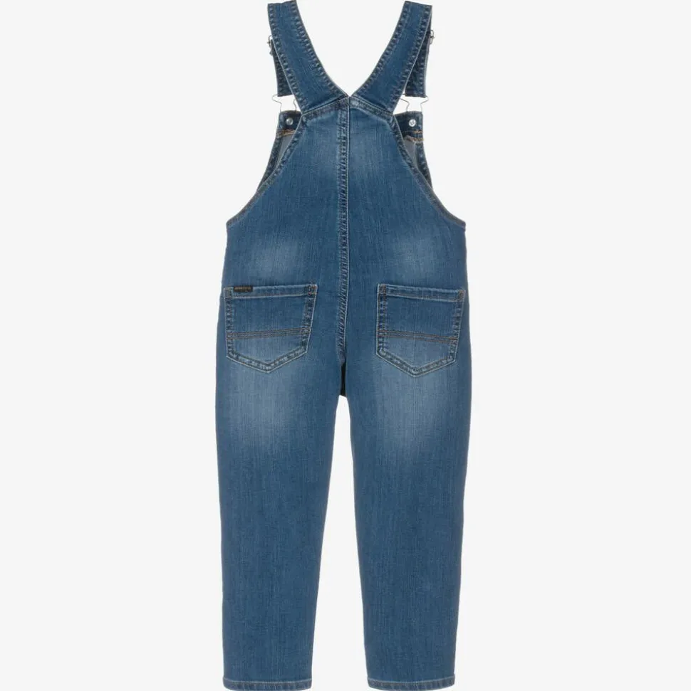 Boys Blue Denim Dungarees