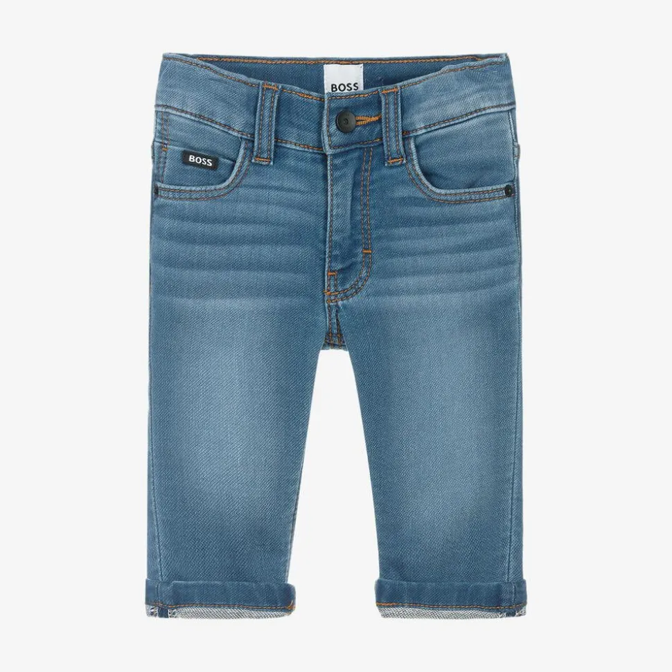 Boys Blue Denim Regular Fit Jeans