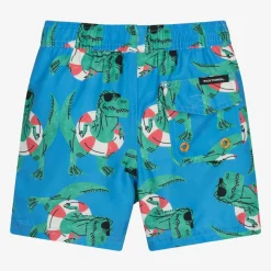 Boys Blue Dinosaur Swim Shorts