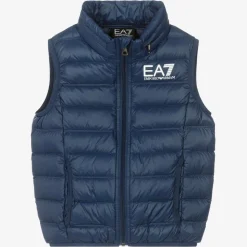 Boys Blue Down Padded Gilet